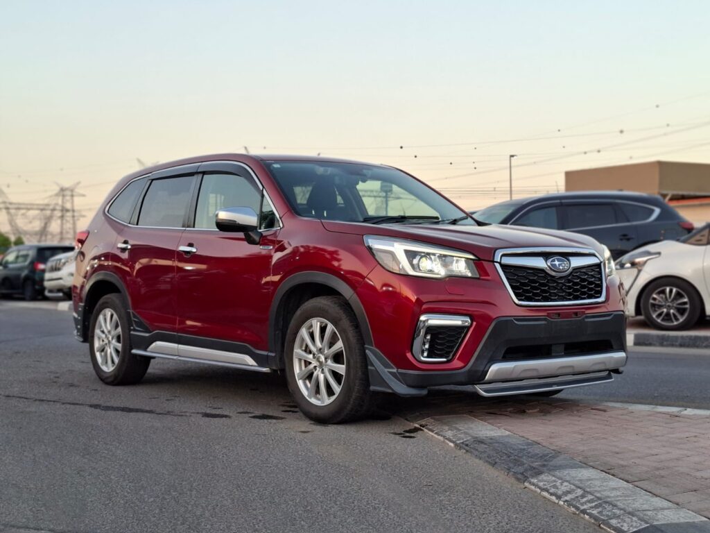 SUBARU FORESTER
Model: 2019
Color: RED/MAROON
Mileage: 93,471 KM
Steering: Right
Transmission: AT
Fuel: GASOLINE
Drive System: 4WD
Doors: 5D
Displacement: 2000cc
Seating Capacity 5
Power Steering
Power Mirror
A/T Back Door
Fog Lamp
Power Window
Alloy Wheel
Back Camera